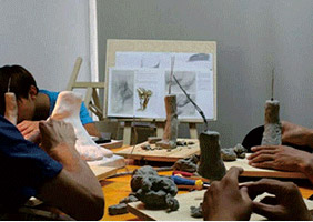 北斗星立體圓雕塑泥課