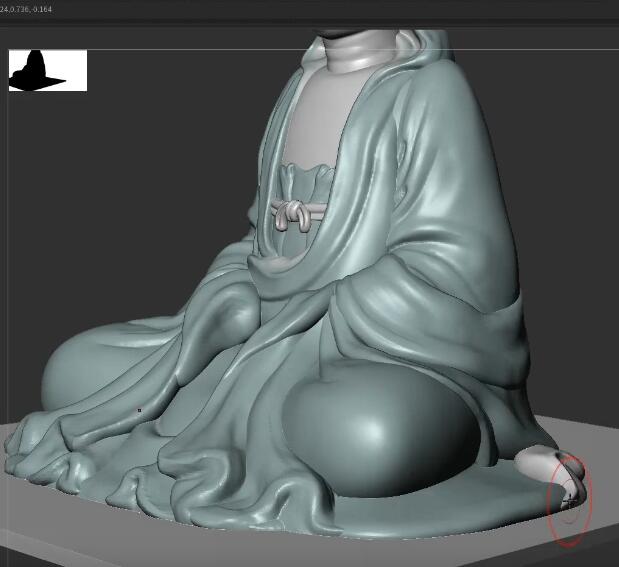 北斗星圓雕教程—快速繪制衣褶大型