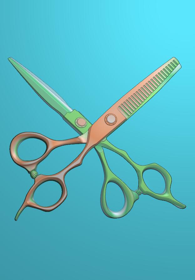 制作規(guī)則的剪刀浮雕造型(F230420389)