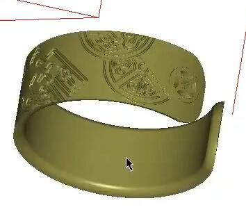 精雕軟件做立體模型-浮雕包裹戒指技巧