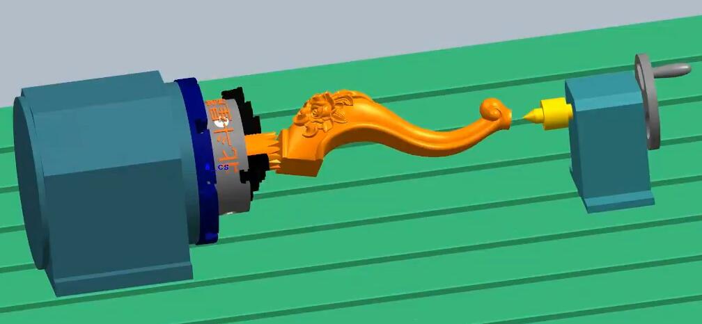 沙發(fā)腳加工  曲面投影加工D950388